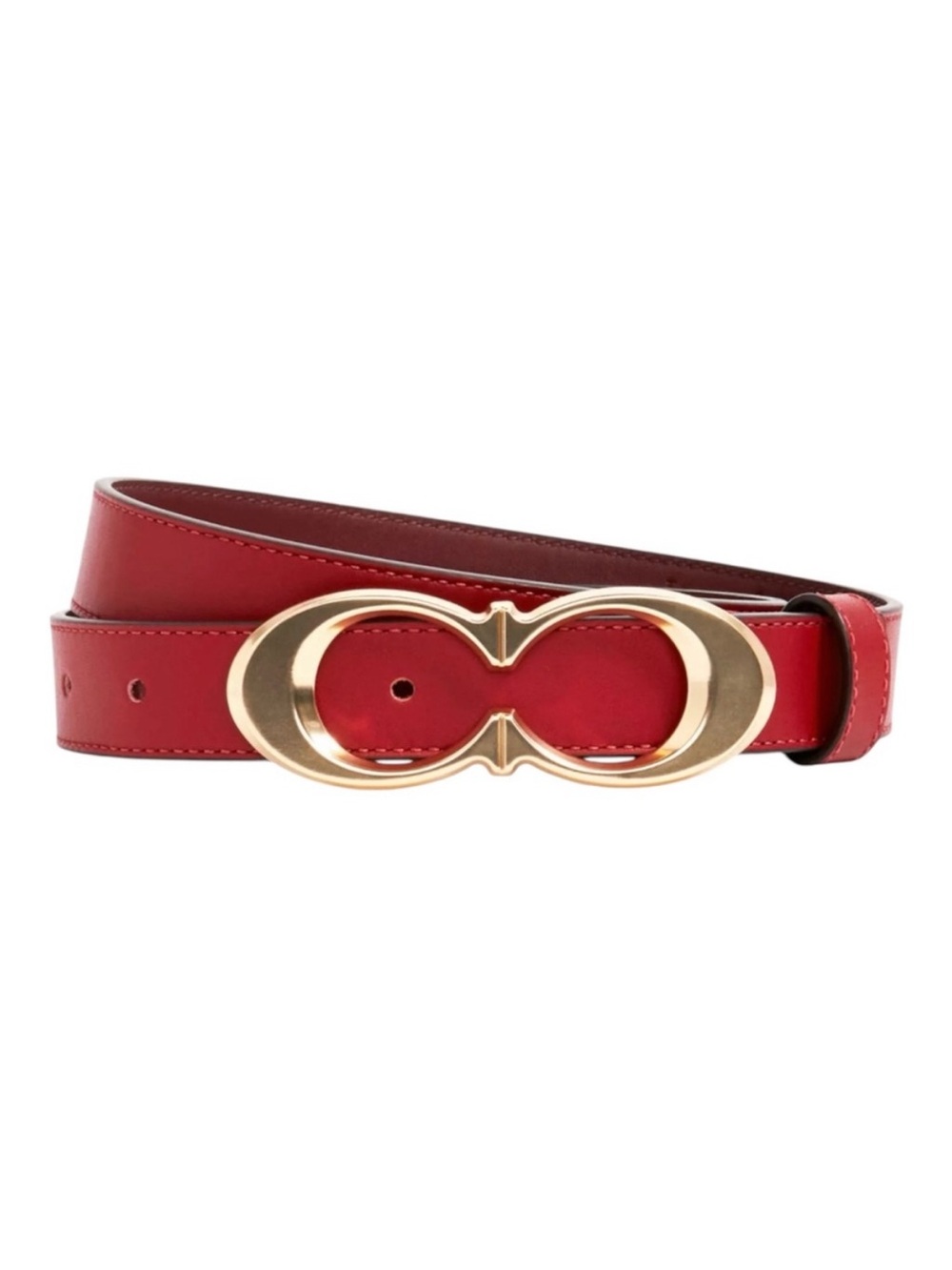 Coach Women's Signature Buckle Belt C1725
Red/Gold 1941